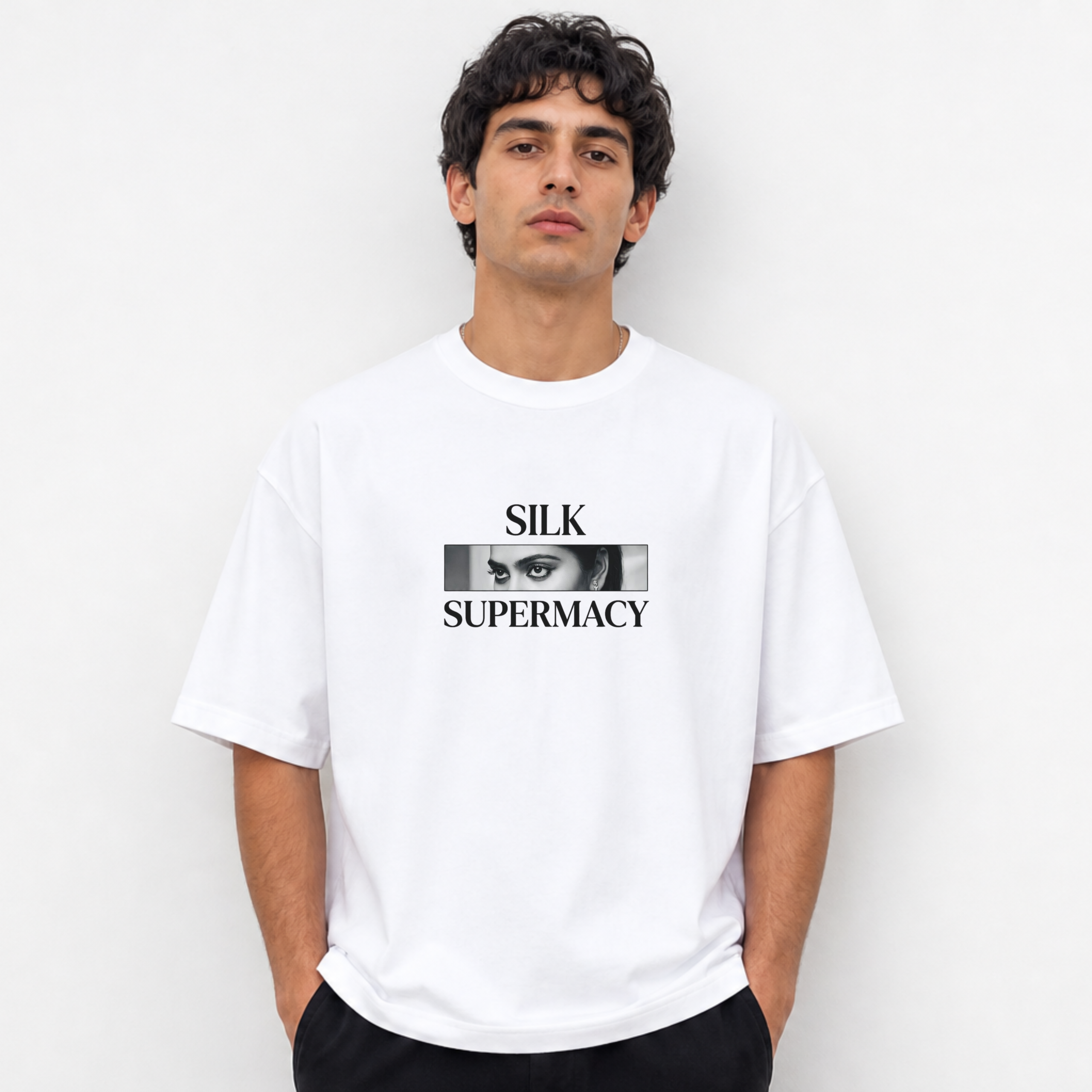 SILK T-SHIRT OVERSIZE